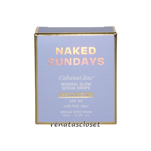 Naked Sundays Mini CabanaGlow Mineral Glow Serum Drops - Illuminating NWT/NIP - Picture 2 of 8